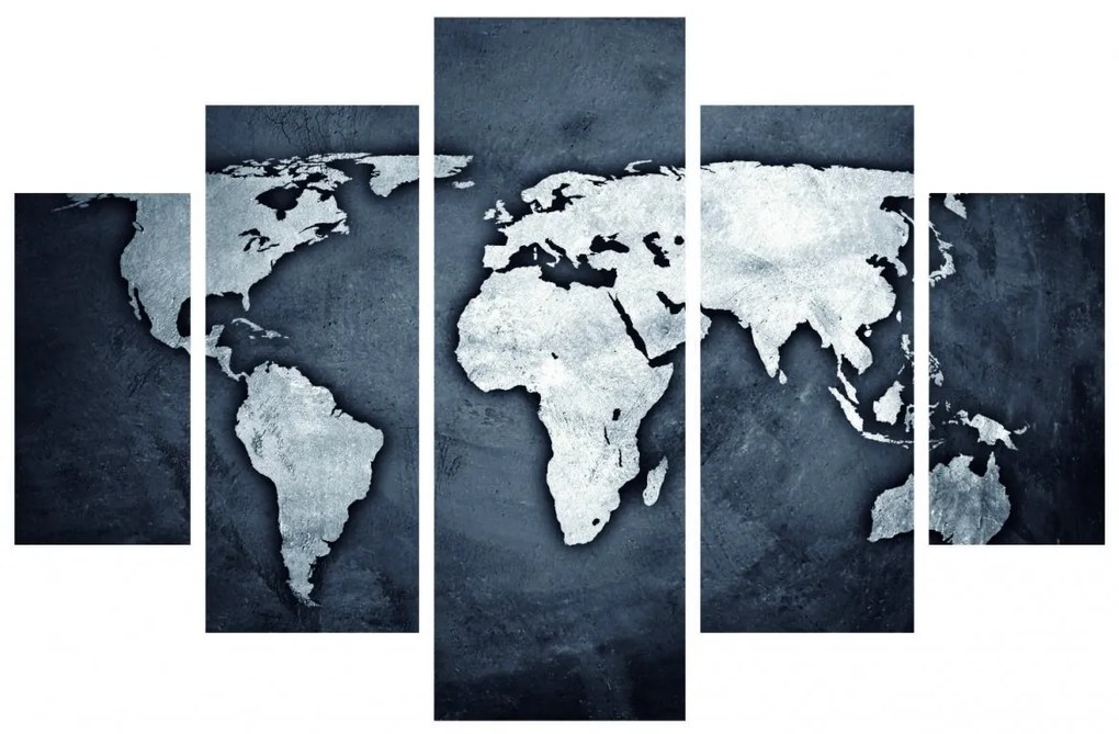 Viacdielny obraz Continents 92 x 56 cm