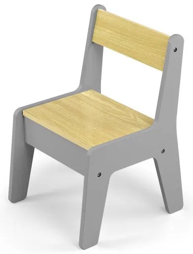 Detský stôl Olaf Blocks tmavosivý s dvoma stoličkami