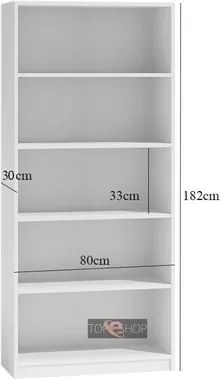 Regál 80 cm jelša