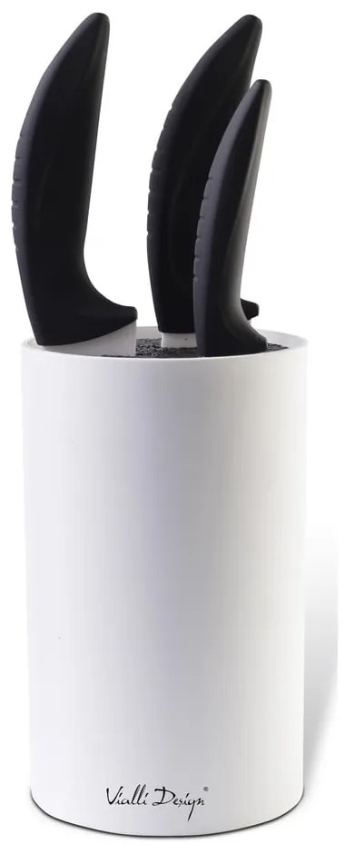 Biely blok na nože Vialli Design Universal
