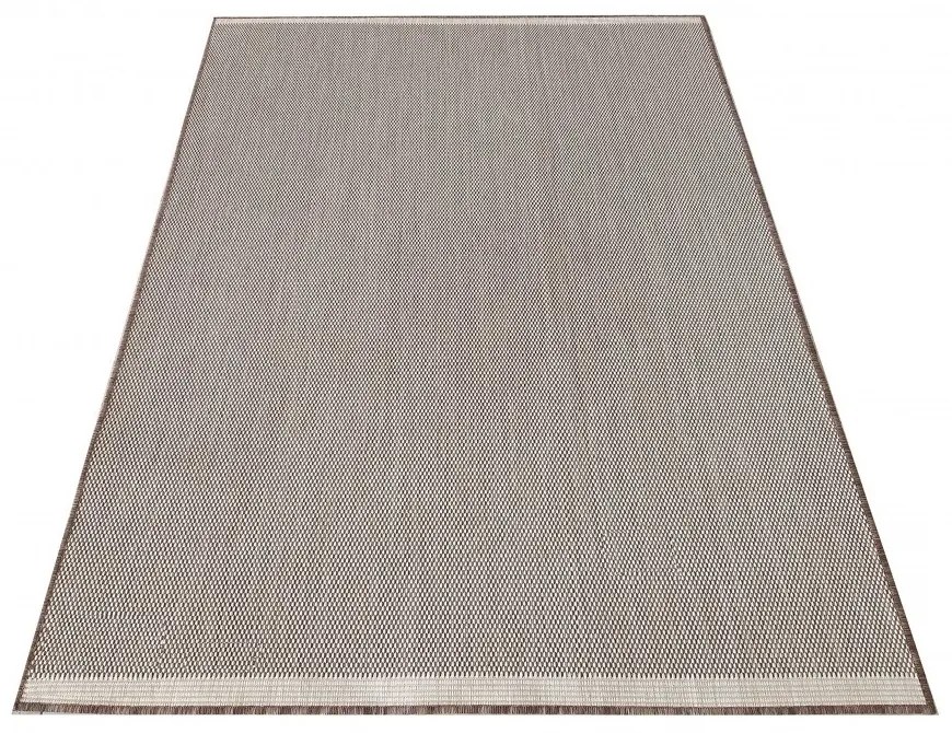 Jednoduchý a praktický hladký koberec hnedej farby Šírka: 80 cm | Dĺžka: 150 cm