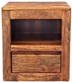 furniture-nabytek.cz - Nočný stolík masív z dreva palisander 45x50x40