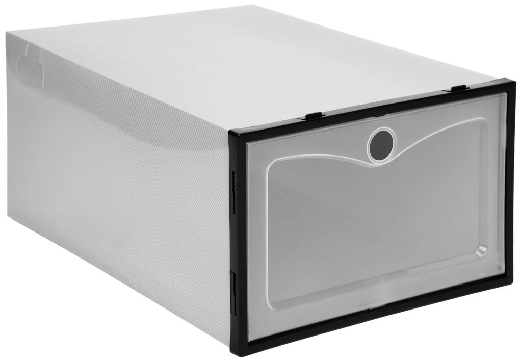 Sada 10 ks boxov na topánky OSLO sivá