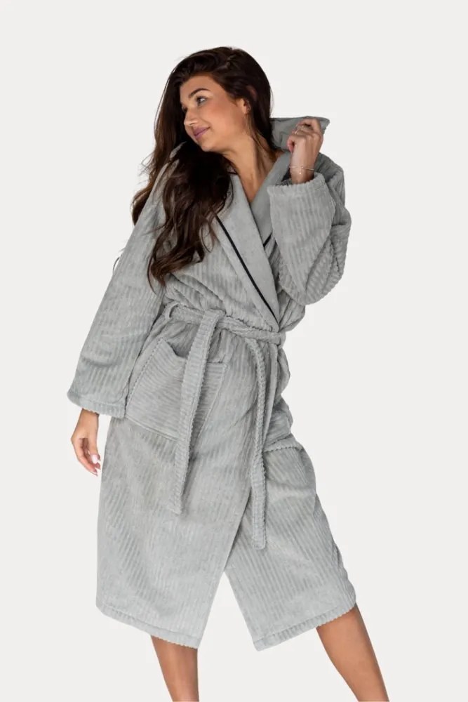 Soft Cotton Unisex župan STRIPE s kapucňou