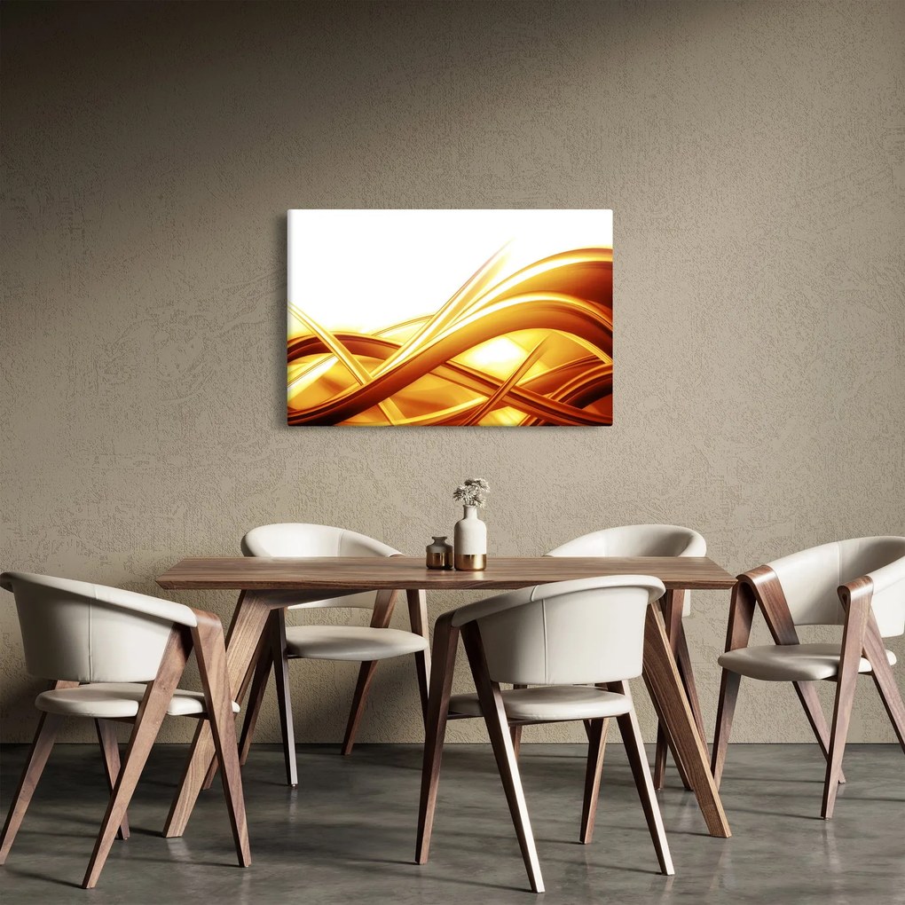 Obraz - Žltá abstrakcia (90x60 cm)