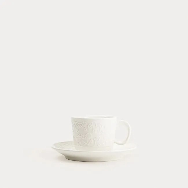 Sada šálok BENO s podšálkami, biela 778254 150 ml (4 ks)