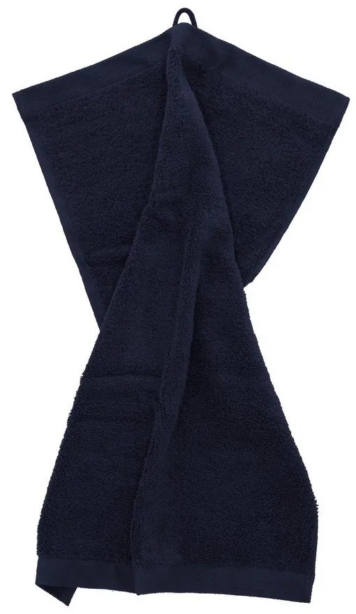 Tmavomodrý froté bavlnený uterák 40x60 cm Comfort – Södahl