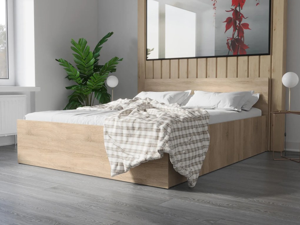 SB Manželská posteľ Abby 160x200 Farba: Biela