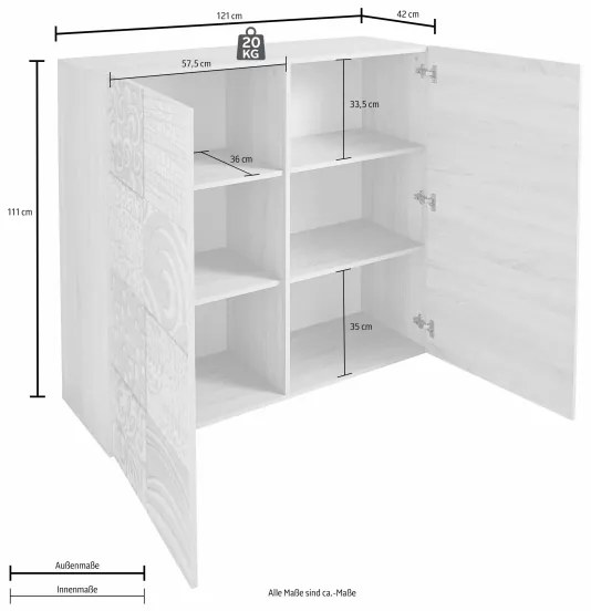 Komoda ARIA antracit