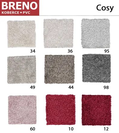 Koberce Breno Metrážny koberec COSY 60, šíře role 400 cm, ružová