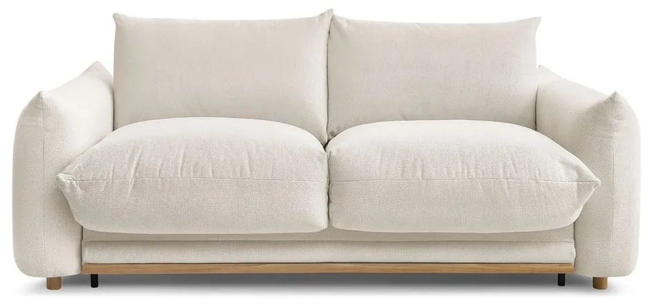 Krémová rozkladacia pohovka 214 cm Ernest – Bobochic Paris