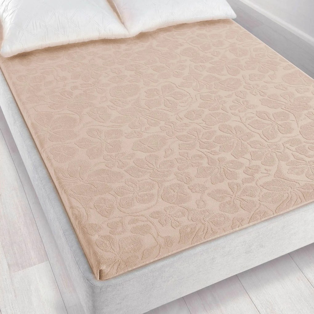 ŽAKÁROVÉ PRESTIERADLO TULIP06 150X205 CM SVETLOBÉŽOVÉ