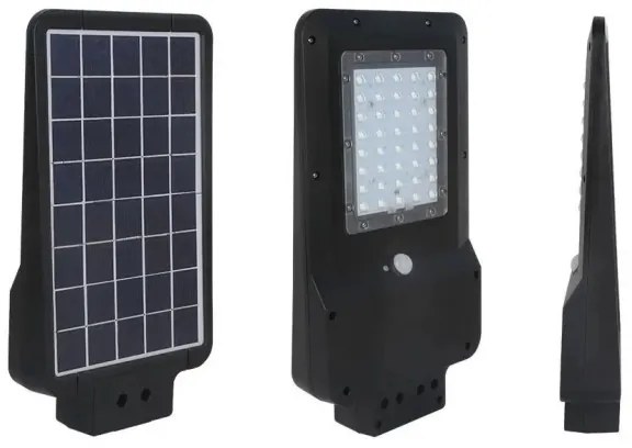 LED solárne pouličné svietidlo so senzorom LED/15W/7,4V 4000K IP65 10800 mAh