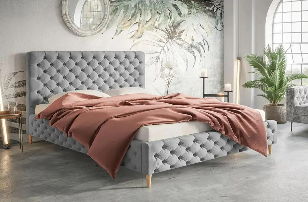 Čalúnená manželská posteľ CADENCE 140 x 200