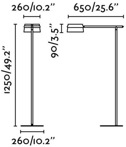 FARO 29569 - LED Stmievateľná dotyková stojacia lampa LOOP LED/6W/230V