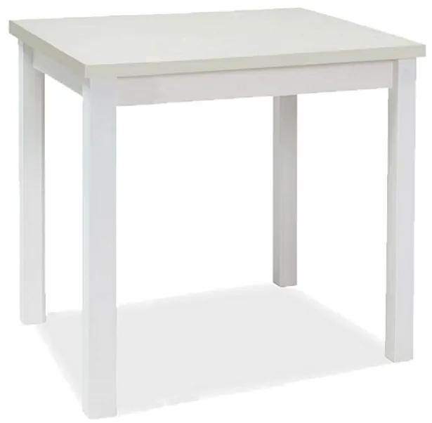 Jedálenský stôl Adam |  90 x 65 cm Farba: biely mat