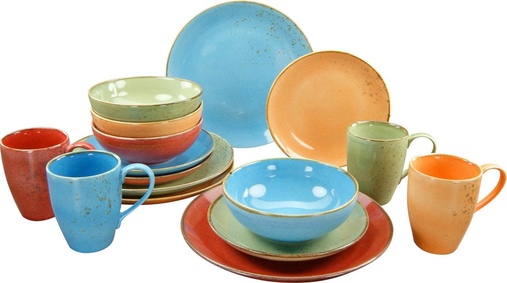 XXXLutz KOMBINOVANÝ SERVIS NATURE COLLECTION MEDITERRAN 16-dielne Creatable - Online Only bytové doplnky - 007768097701