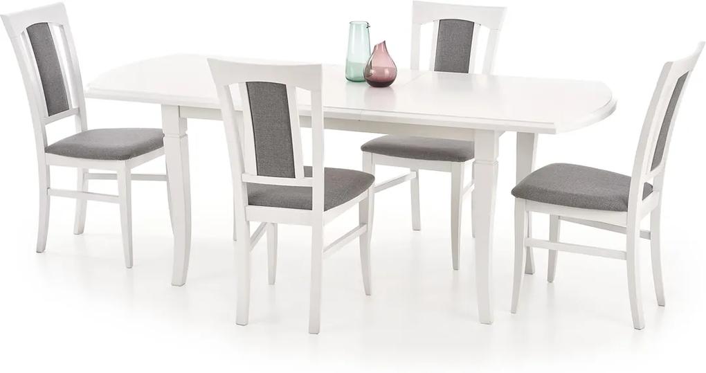 HALMAR Fryderyk 160/200 rozkladací jedálenský stôl biela
