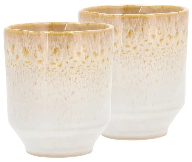 Krémové hrnčeky na espresso z kameniny v súprave 2 ks 80 ml Styles – Villa Collection