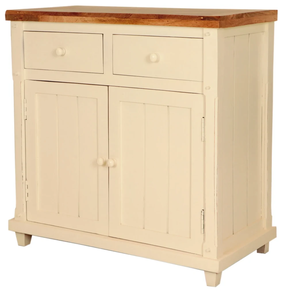 furniture-nabytek.cz - Komoda rustikálna z dreva mango 90x90x45
