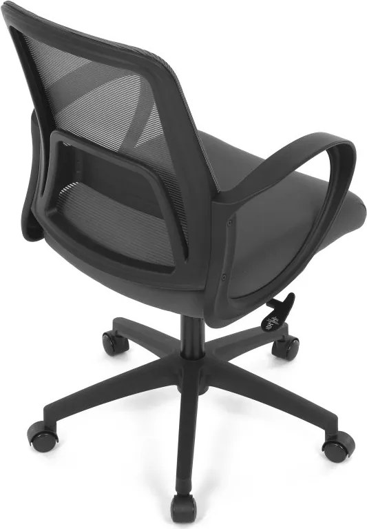 Kancelárska otočná stolička NERO — látka, sivá