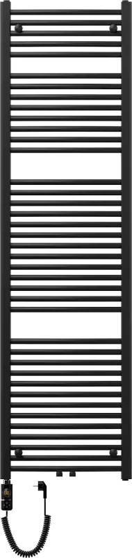 Mexen Ares, elektrické vykurovacie teleso 1800x500 mm + vykurovacia tyč 900 W, čierna, W102-1800-500-2900-70