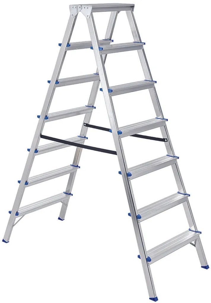 Elkop Hliníkový rebrík s protišmykovými priečkami, 7 priečok, výška 1,5m