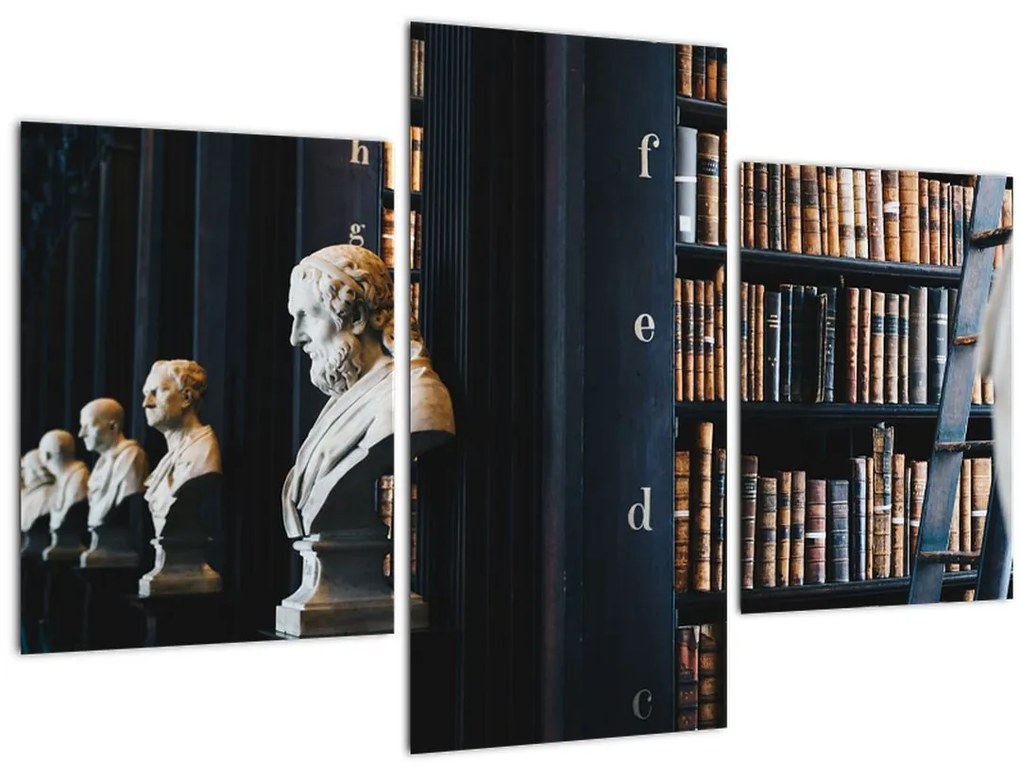 Obraz - V knižnici (90x60 cm)