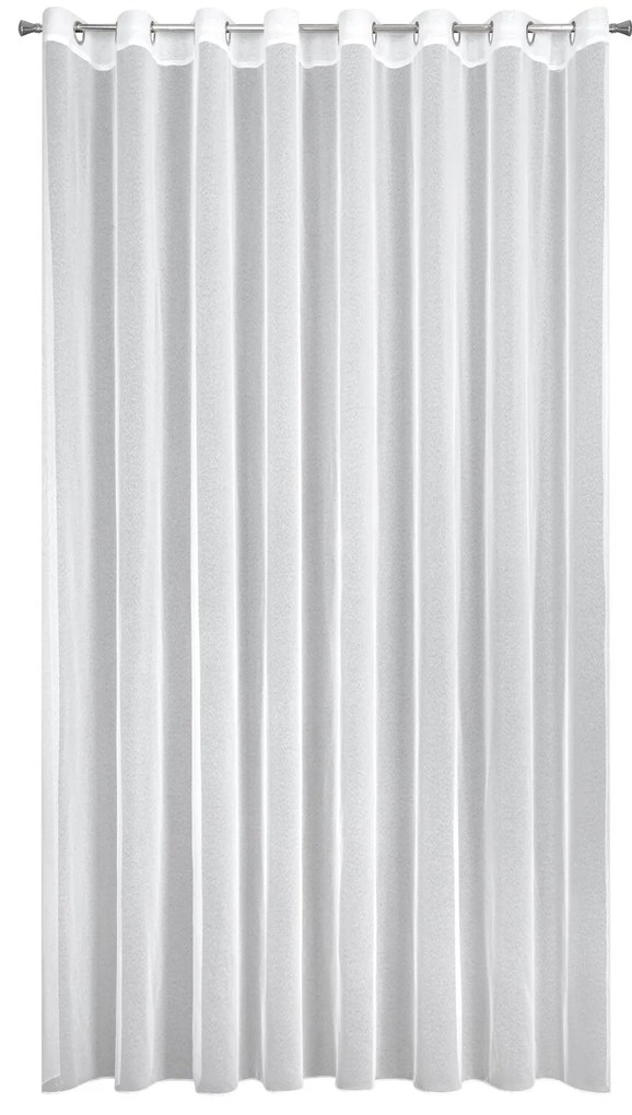 ZÁCLONA NA KRÚŽKOCH TAMINA 350X250 CM BIELA