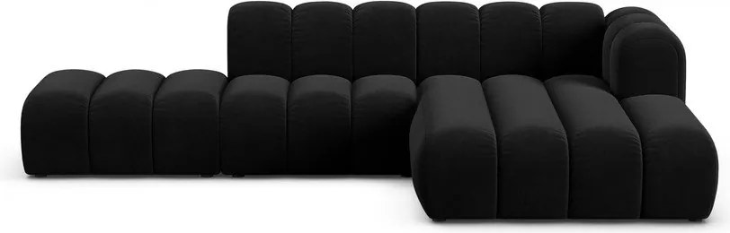 Antracitová rohová pohovka (pravý roh) Lupine – Micadoni Home