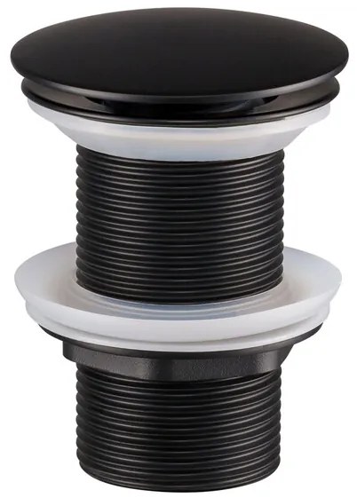 Súprava keramického umývadla s výpustom BEYOND V 48 cm čierna