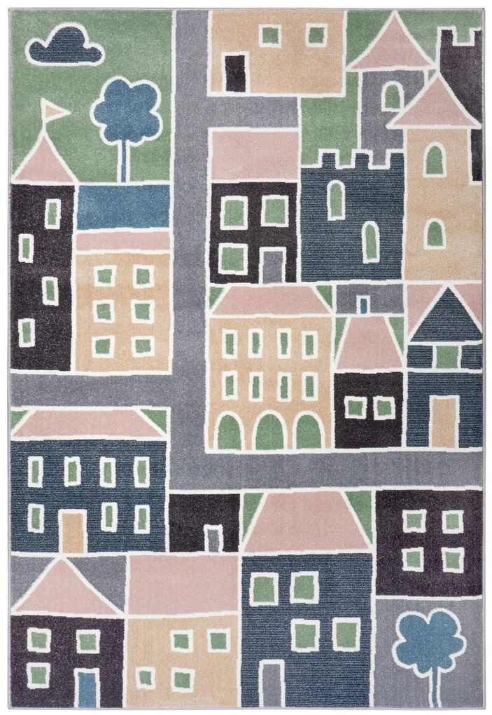 Hanse Home Collection koberce Detský koberček New Adventures 105320 Pastel Colors Multicolored - 120x170 cm