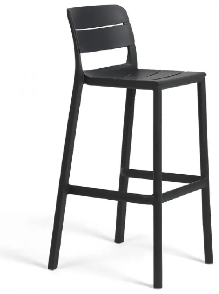 CASSIA STOOL záhradná barová stolička basalto