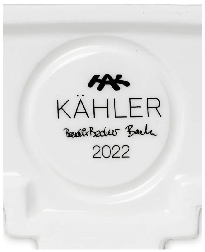 Biely keramický svietnik Kähler Design Urbania Lighthouse City