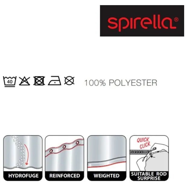 Sprchový záves 180x200 cm Trento – Spirella