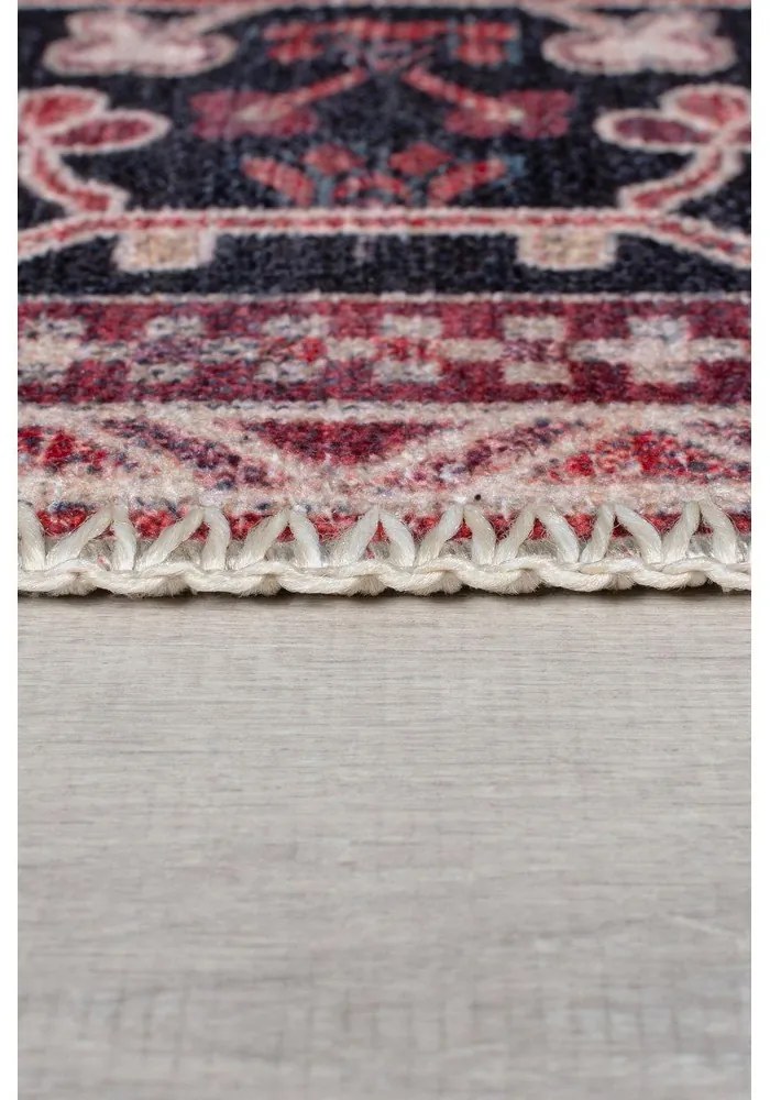 Vínovočervený umývateľný koberec s prímesou recyklovaných vlákien 160x230 cm Windsor – Flair Rugs