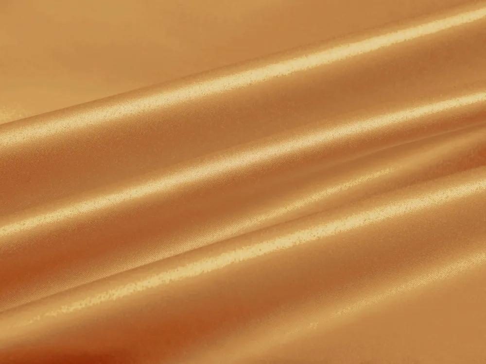 Biante Saténový oválny obrus polyesterový Satén LUX-029 Zlatý 100x140 cm