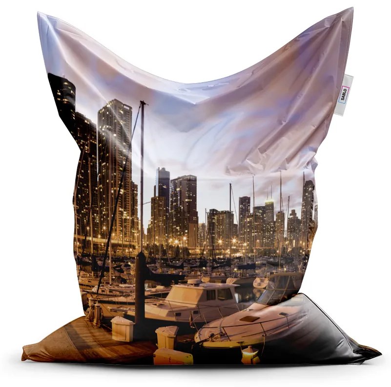 Sablio Sedací vak Mestský prístav - 150x100 cm
