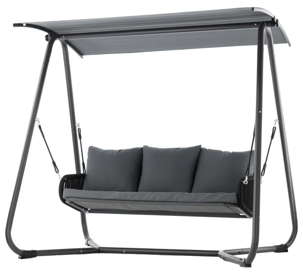 Záhradná hojdačka DUSTIN 180 cm antracit