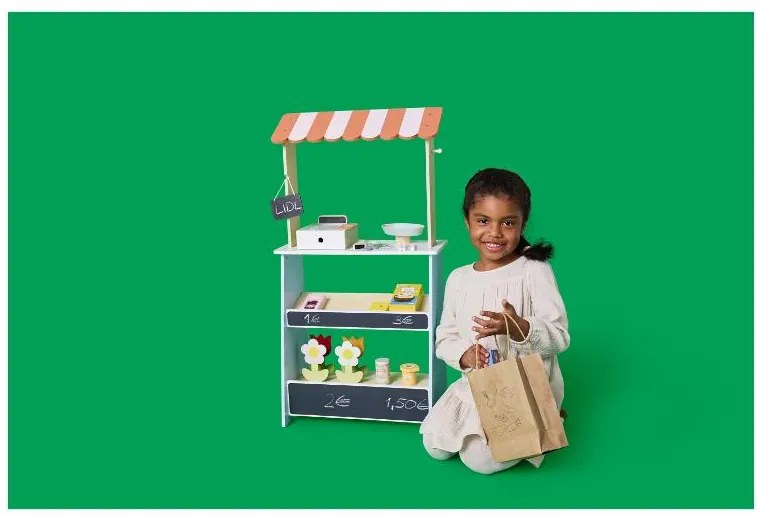 lupilu® Detská drevená kuchynka/Drevený obchod (obchodík) (100394361)