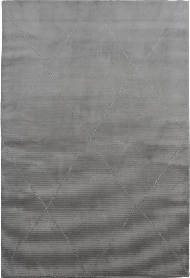 Koberec Zurich 1903 GREY – sivý vzorovaný obdĺžnik Rozmer: 140x190 cm