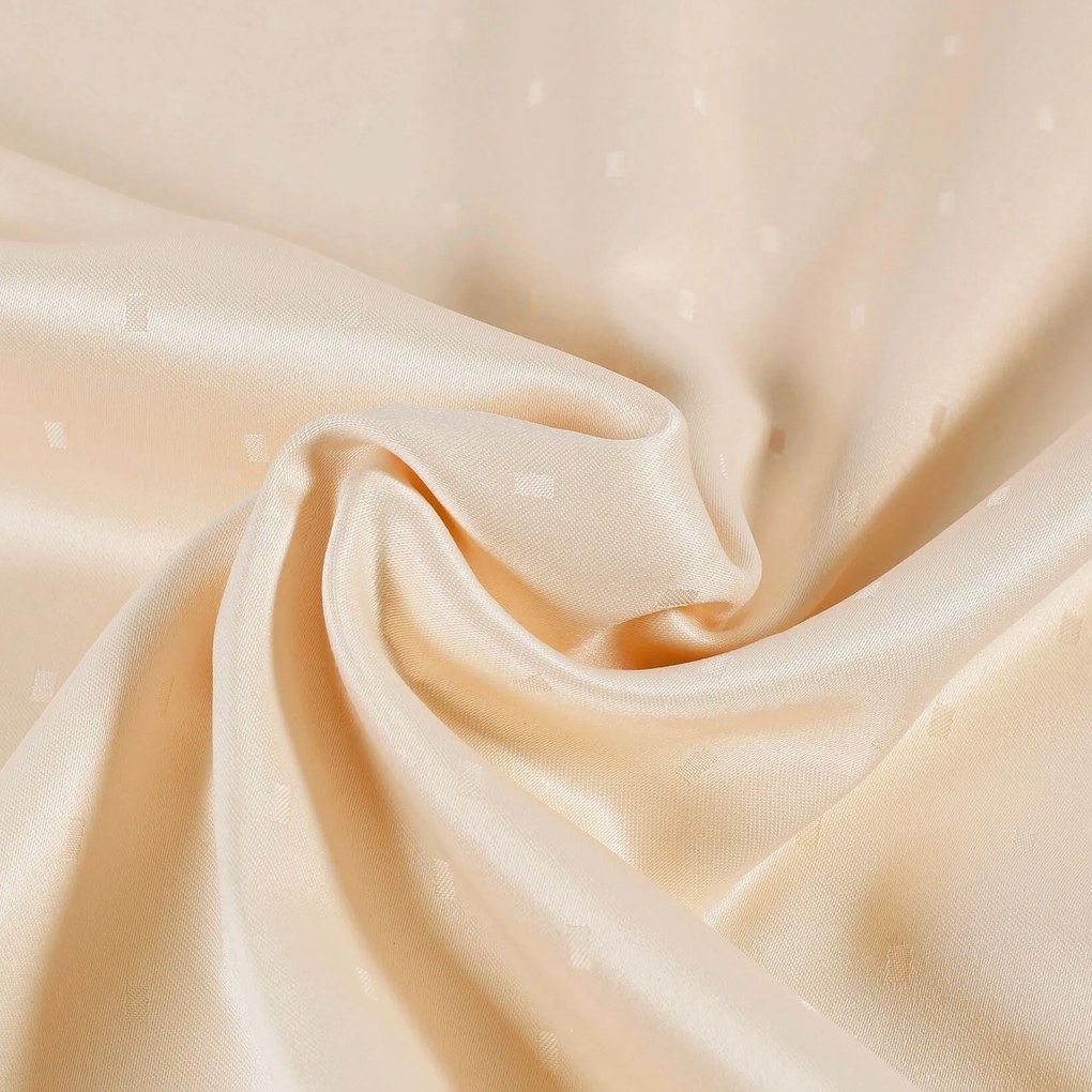 Goldea sviatočný hranatý teflónový obrus - šampaň s lesklými obdĺžnikmi 120 x 180 cm