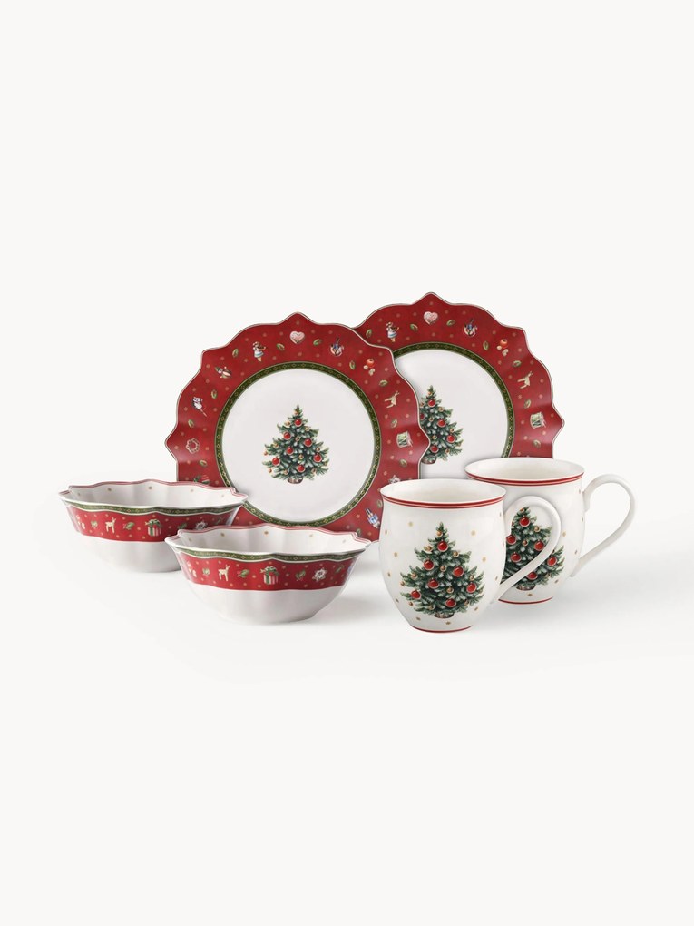 Súprava tanierov z porcelánu Toy's Delight, 2 osoby (6 dielov)