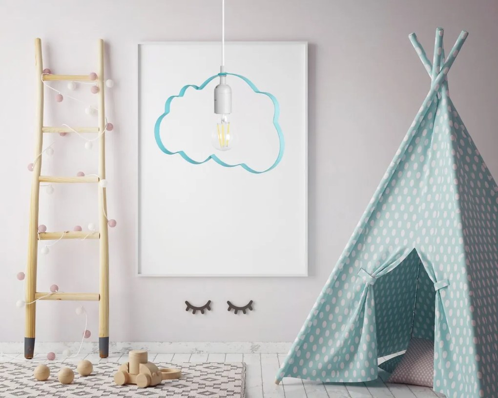 Stropné svietidlo TooLight Cloudie modré