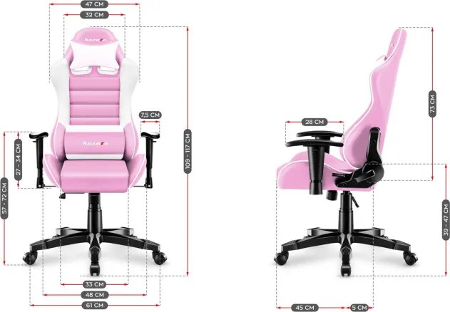 Detská herná stolička Ranger - 6.0 ružová