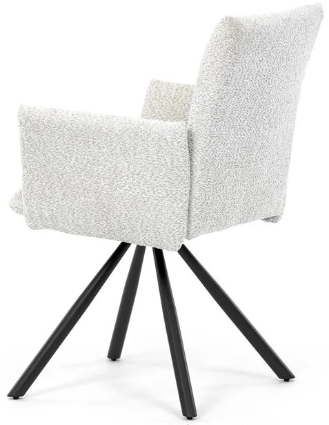 Autronic BONTEC Jedálenská stolička, krémová, látka bouclé, DCH-W1117 CRM2 Farba: Hnedá