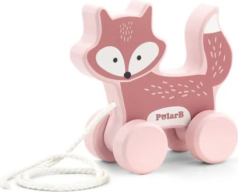 Drevená ťahacia líška s pyramídou Viga 44228 PolarB