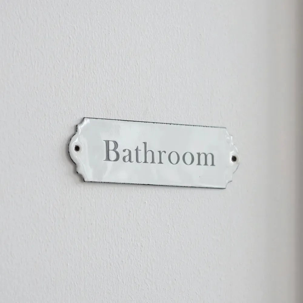 Garden Trading Kovový štítok Bathroom