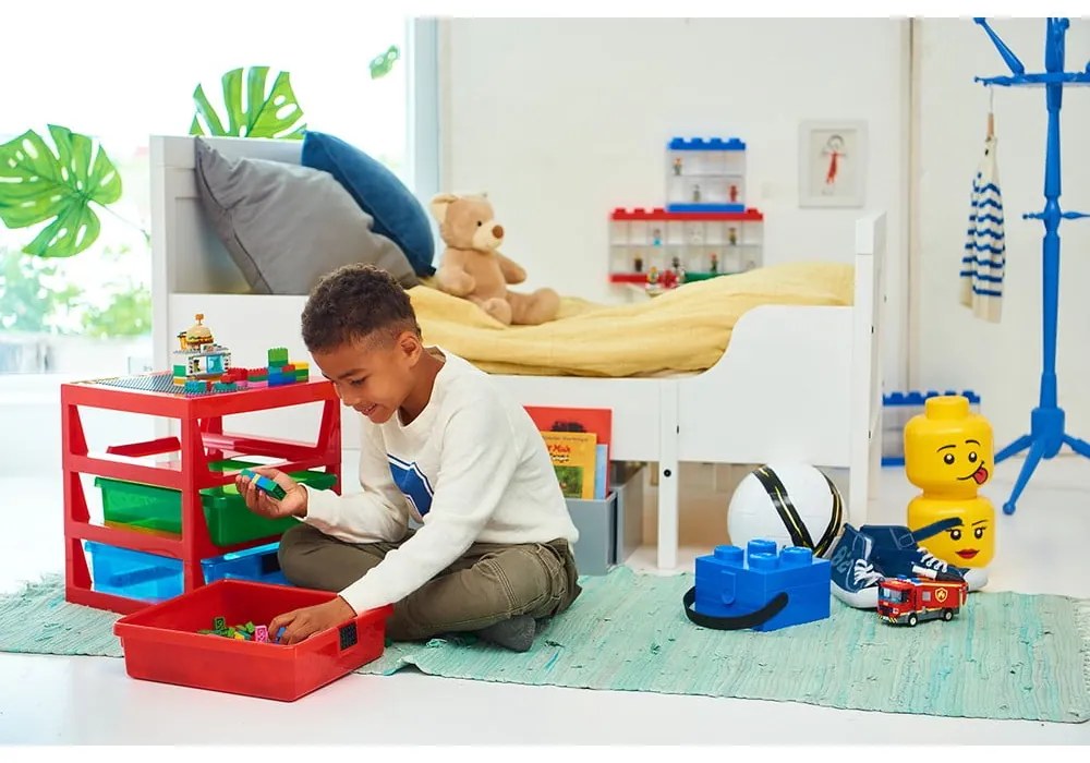 Červený organizér s 3 zásuvkami LEGO® Storage