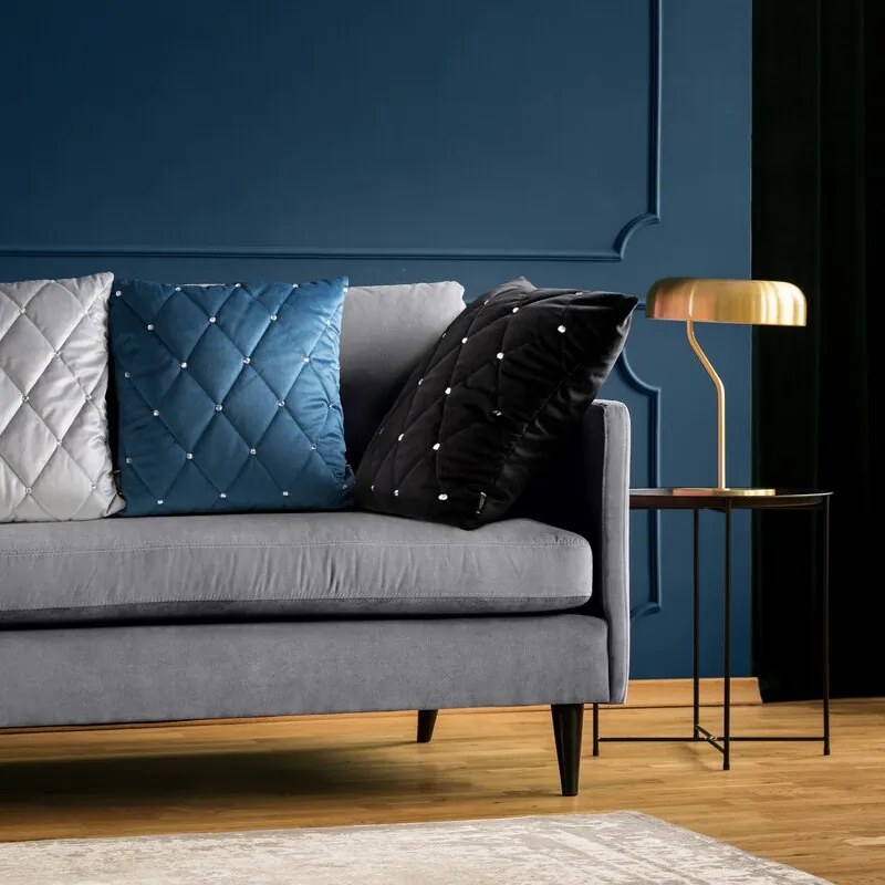 Dekorstudio Luxusná obliečka na vankúš VELVET37 modrá